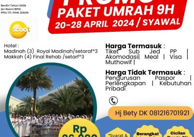 Paket Umrah Hemat Syawal 2024 9 Hari